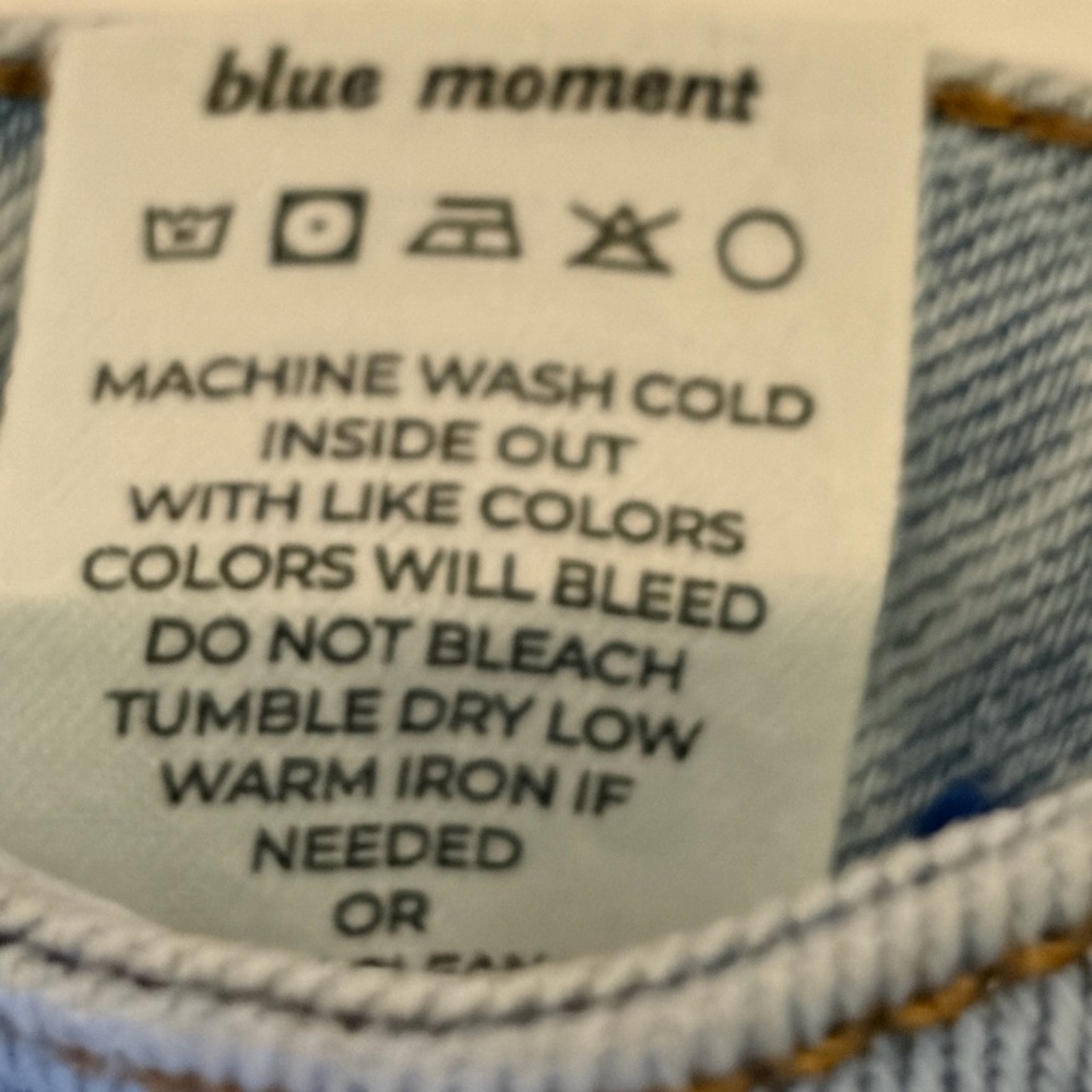 Blue Moment-Women’s NWT Stylish Light Blue Wide Leg Jeans Size 24 - Picture 10 of 10